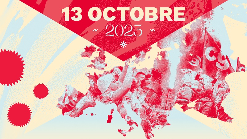 La grève du 13 octobre 2023 a été une journée de mobilisation nationale à l’appel de l’intersyndicale, pour protester contre l’austérité, pour l’augmentation des salaires et pour l’égalité femmes-hommes.