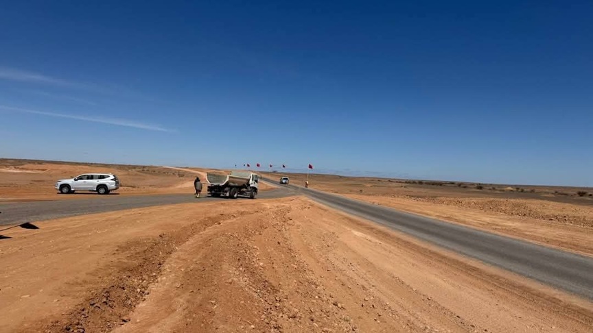 Avancement de l'axe routier reliant Es-Semara à la frontière mauritanienne plus de 95% du projet achevé