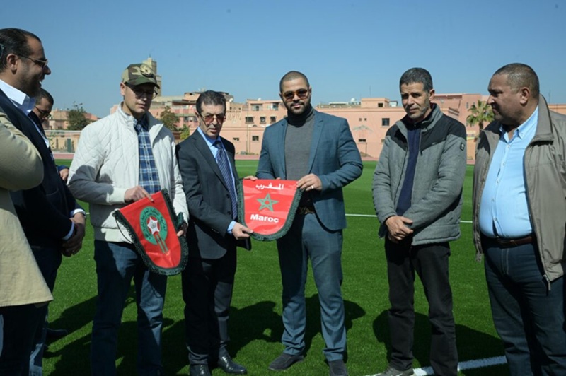 Le Complexe Sportif Sidi Youssef Ben Ali de Marrakech livré après des travaux de rénovation en gazon synthétique