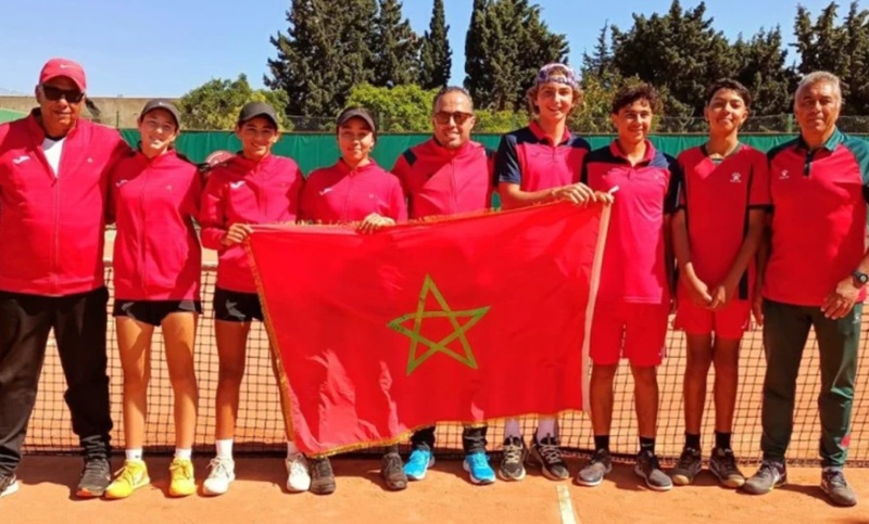 Le Maroc sacré vice-champion d’Afrique de tennis par équipe chez les moins de 14 ans